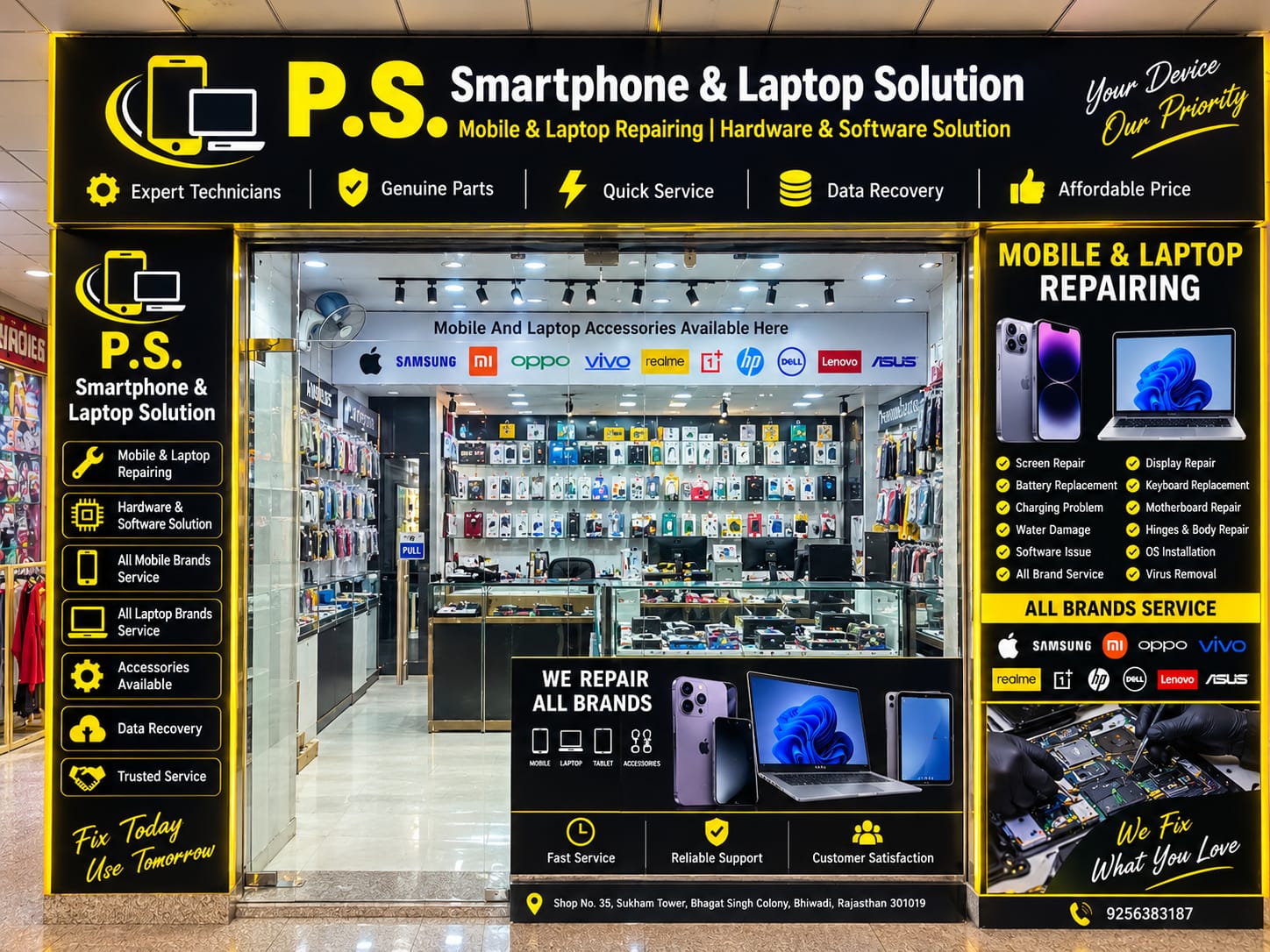 P.S Smartphone Laptop Solution